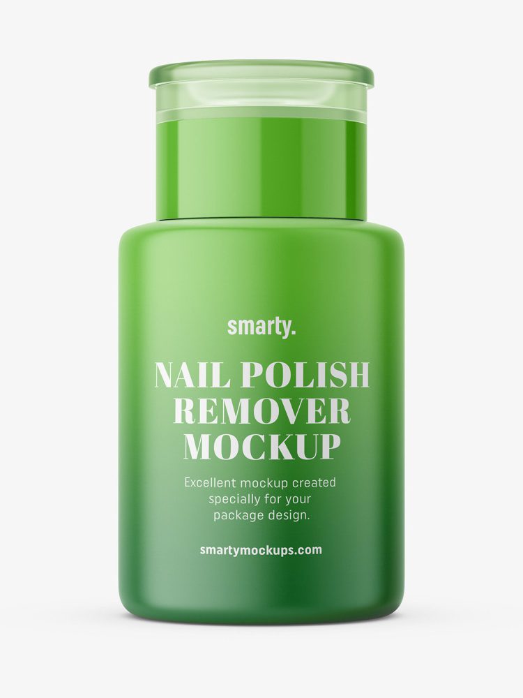 Nail polish remover bottle / matt