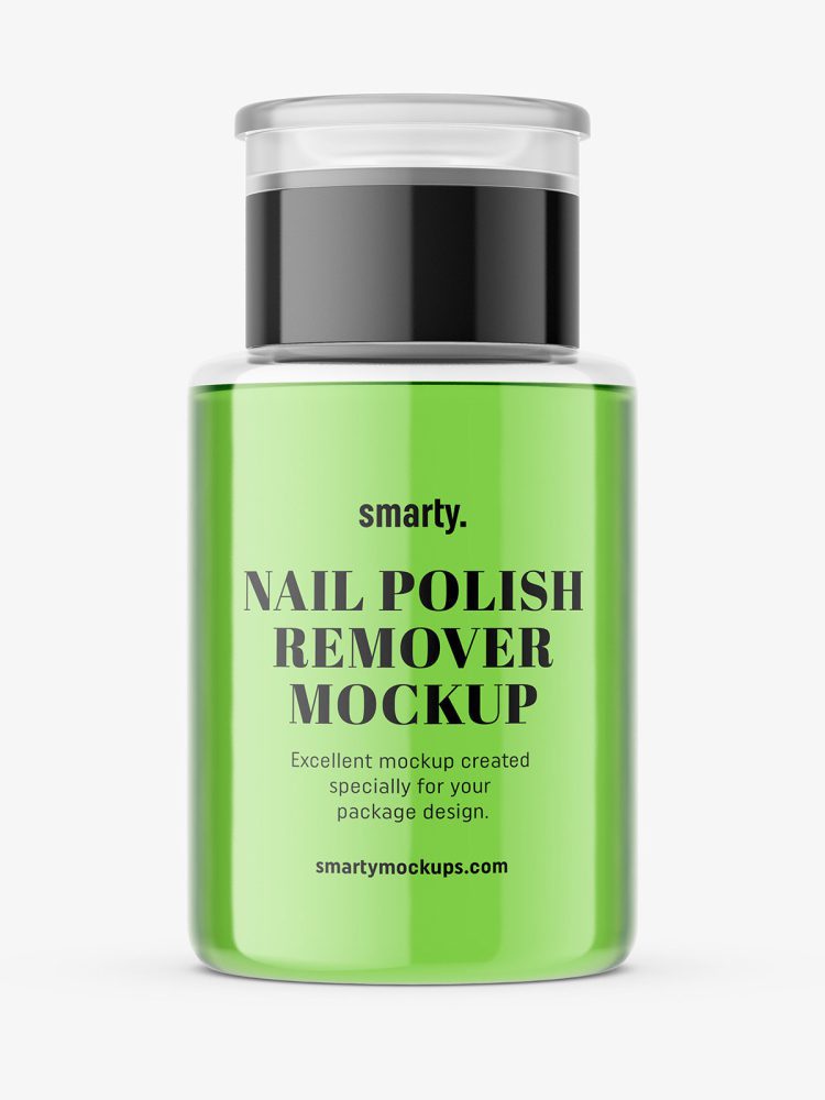 Nail polish remover bottle / transparent