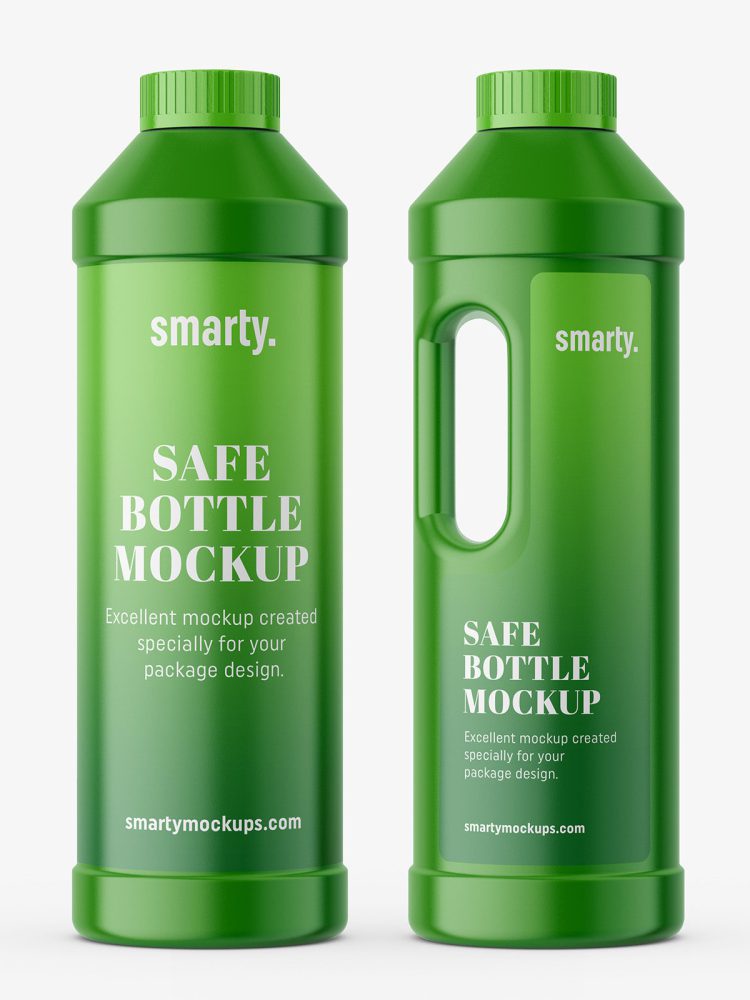 Safe bottle mockup