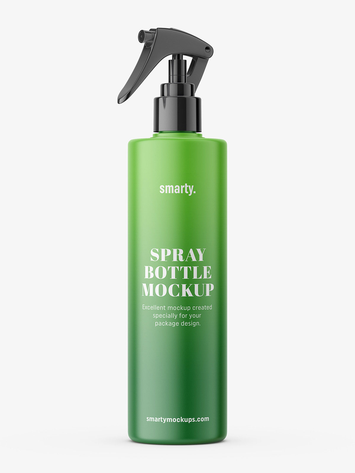 Large matt spray bottle mockup - Smarty Mockups