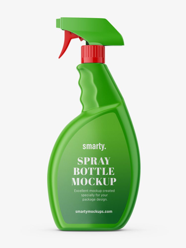 Spray bottle mockup