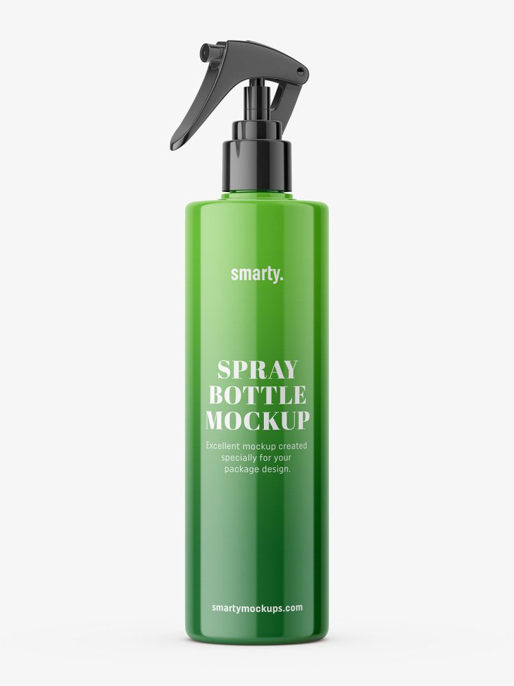 Spray bottle mockup / Glossy
