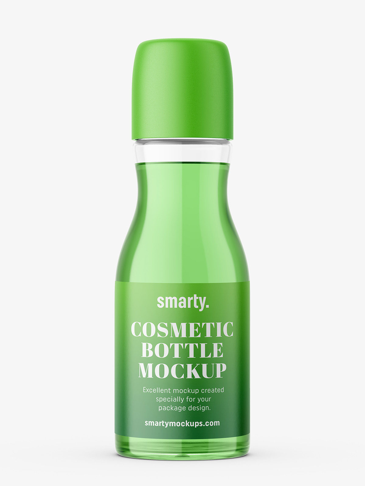 Download Glass cosmetic bottle mockup - Smarty Mockups