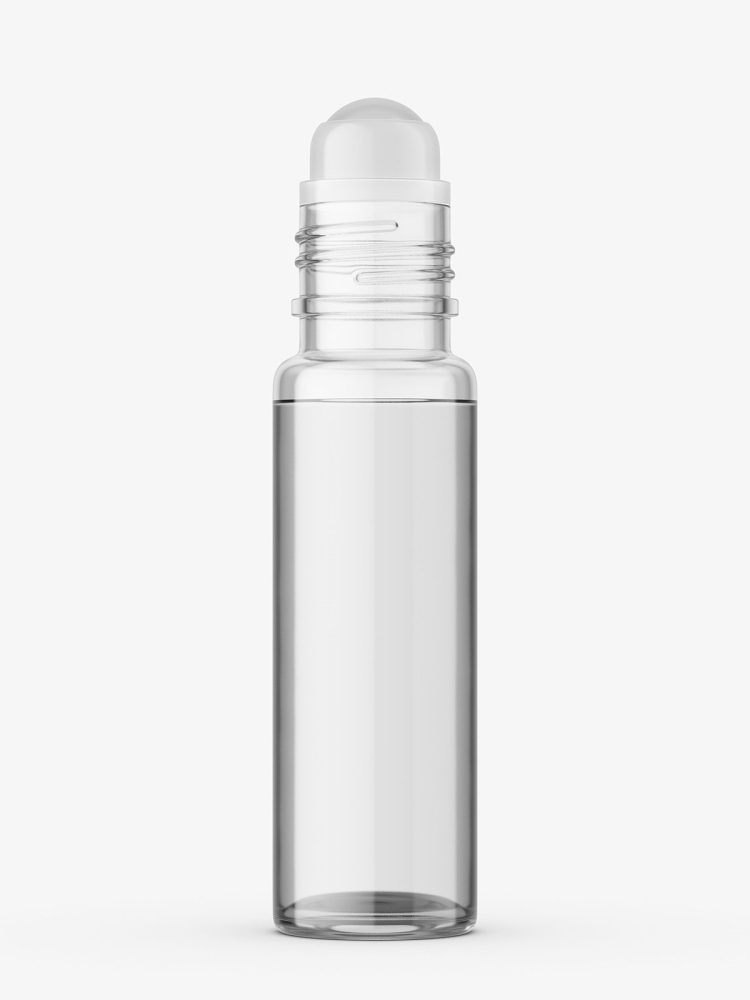 Small roll-on bottle mockup / transparent