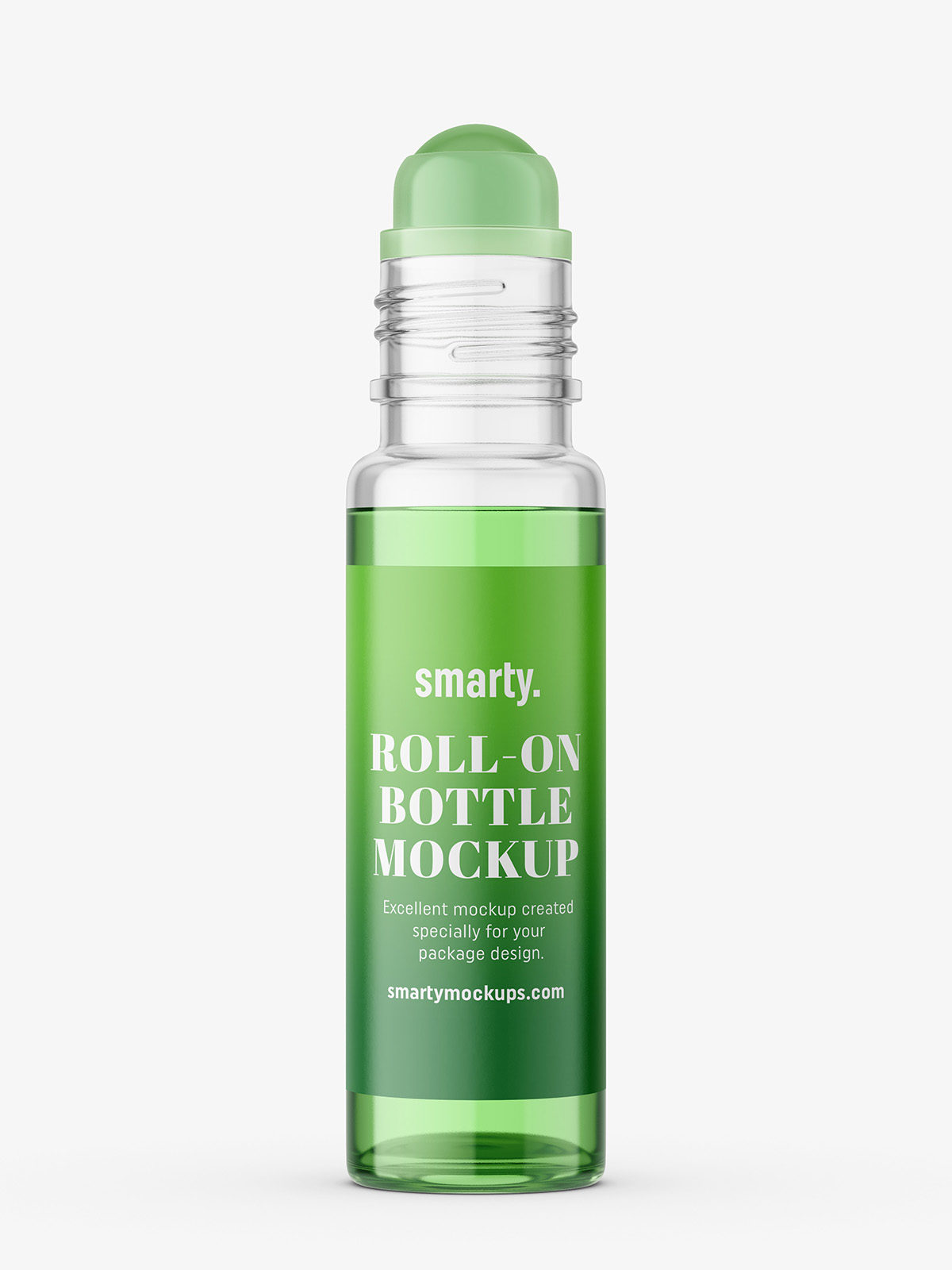 Download Small roll-on bottle mockup / transparent - Smarty Mockups