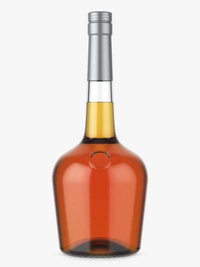 Cognac bottle mockup