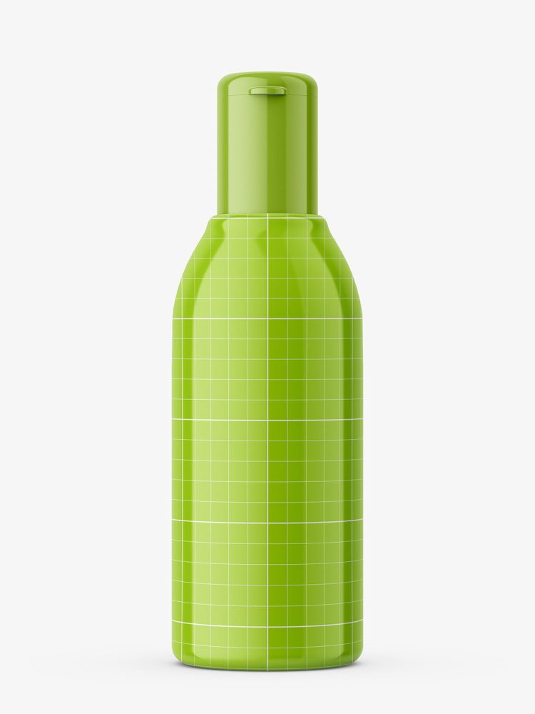 Universal glossy plastic bottle