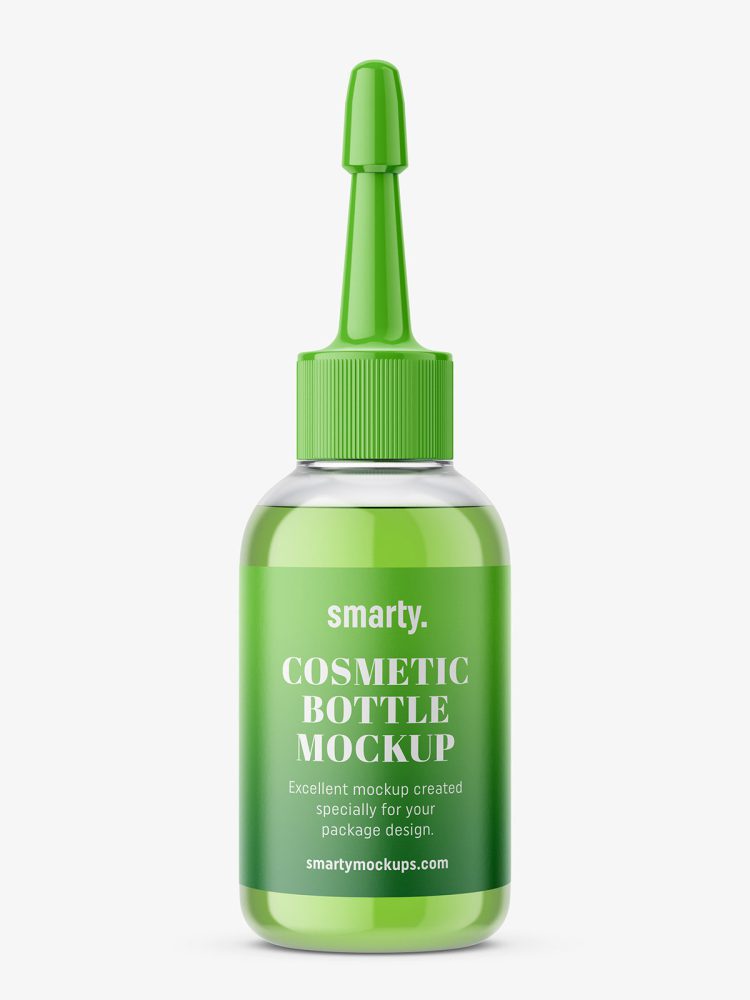 Transparent dropper bottle