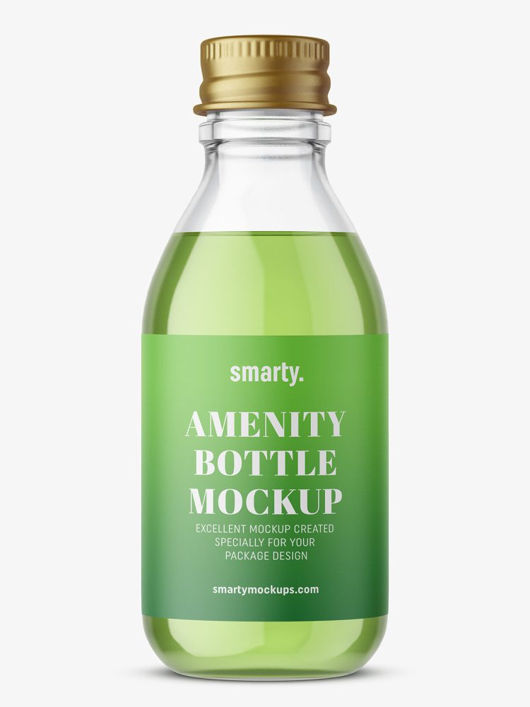 Amenity bottle mockup