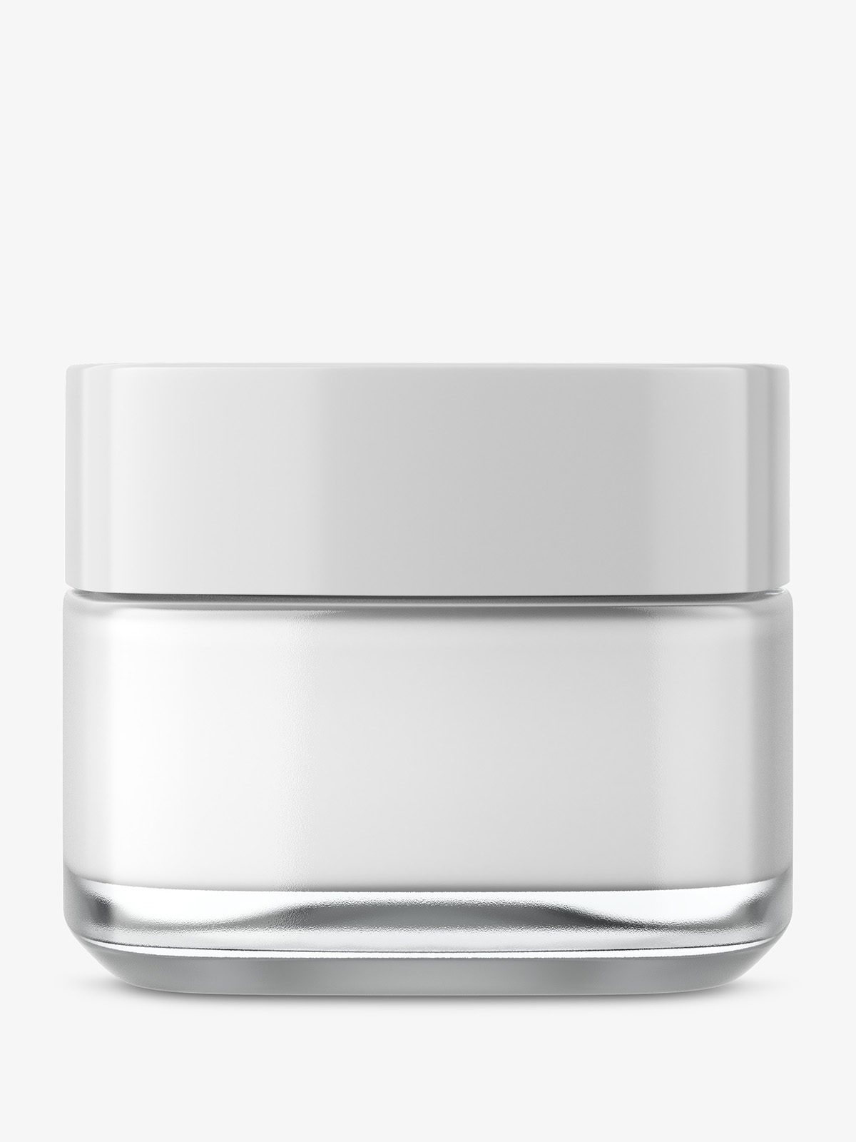 Download Square glass cosmetic jar - Smarty Mockups