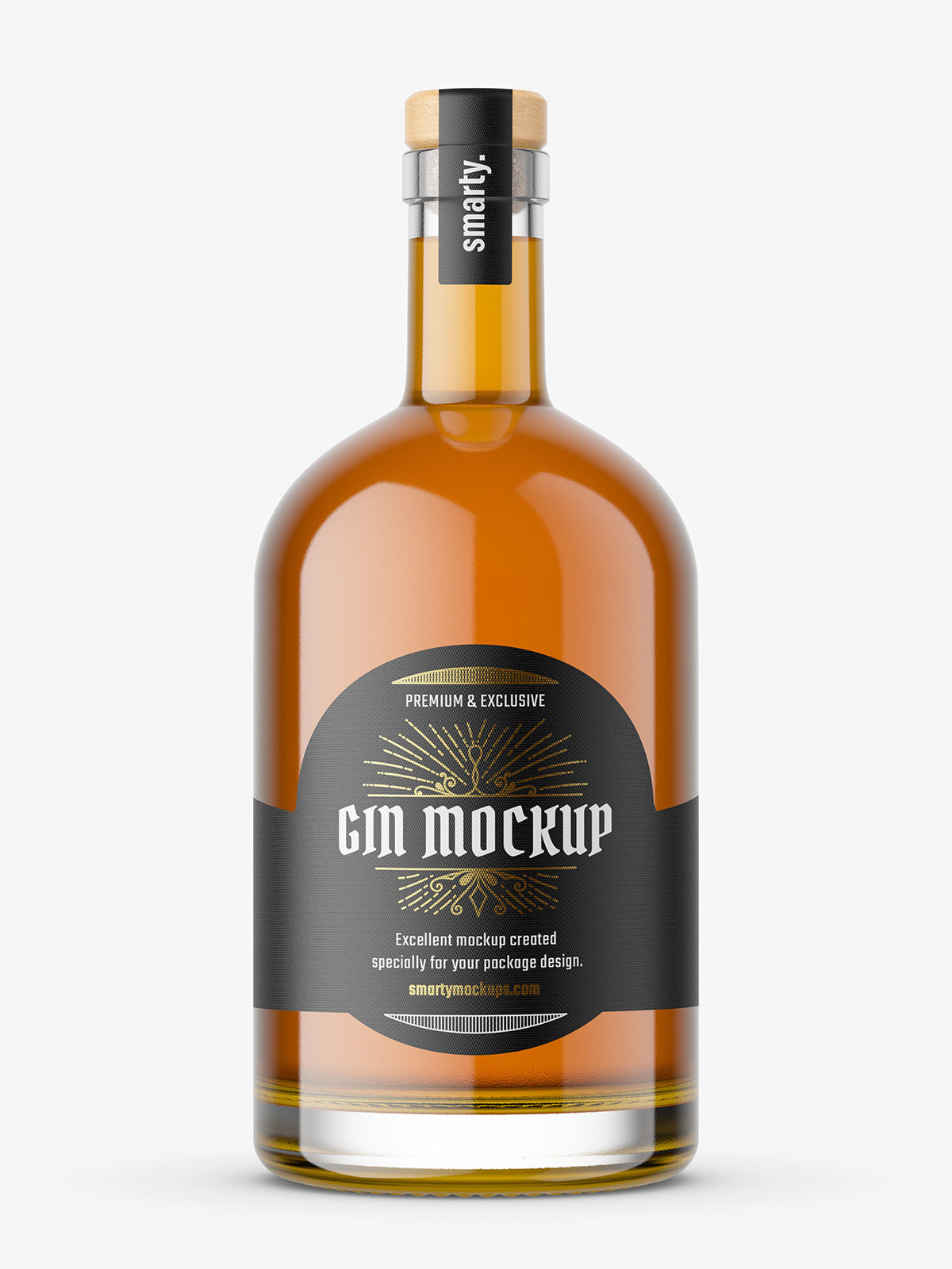 Honey gin bottle mockup - Smarty Mockups