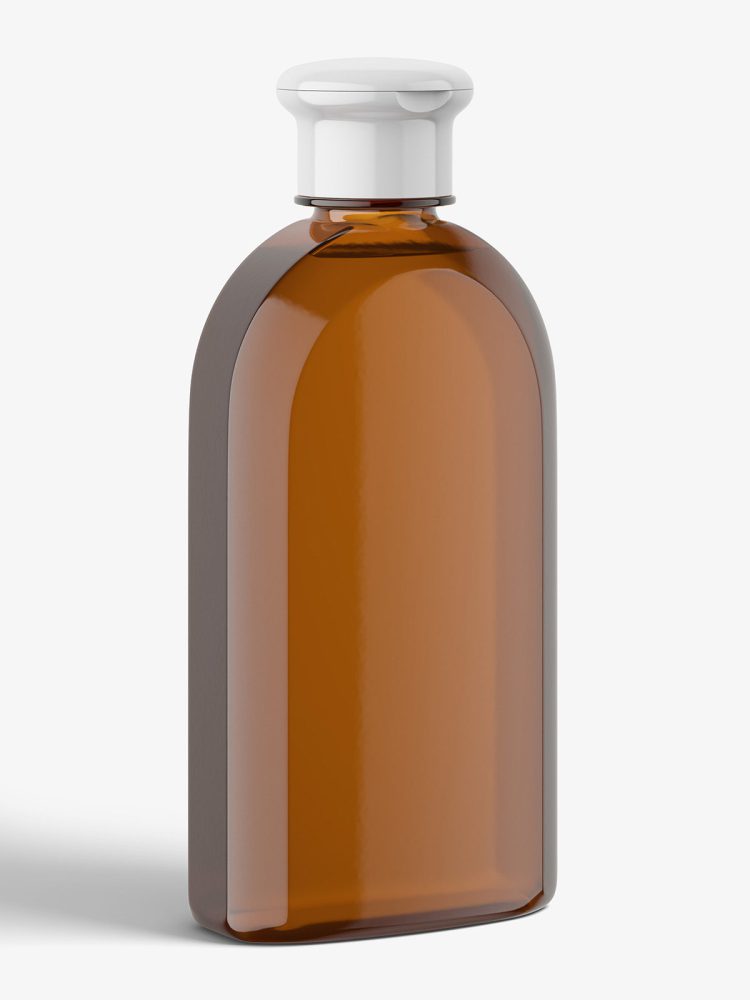 Amber herbal bottle mockup