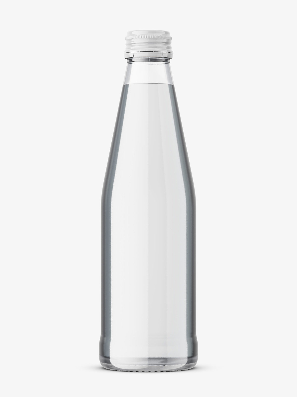 Download Glass mineral water bottle mockup - Smarty Mockups