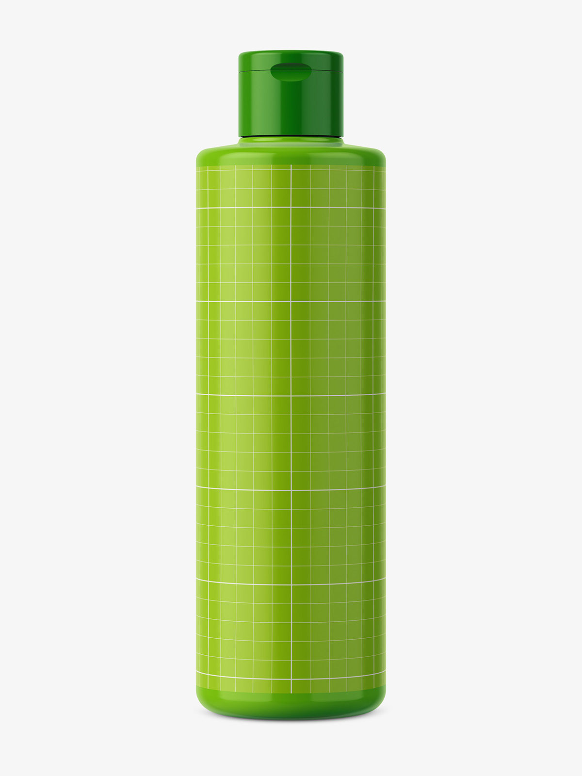 Download Simple round plastic bottle mockup / glossy - Smarty Mockups