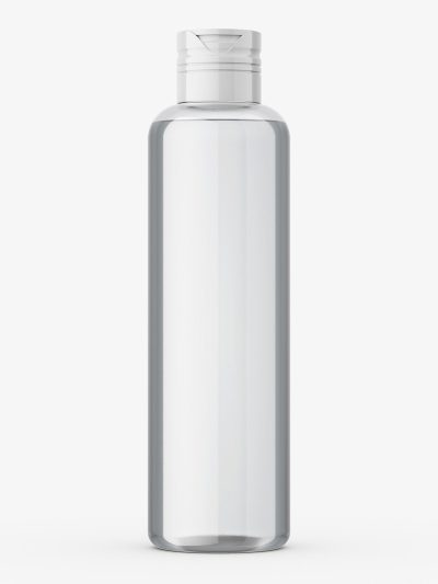 Universal transparent bottle mockup