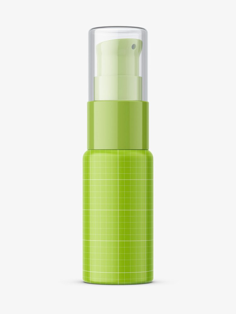 Small airless bottle mockup / transparent