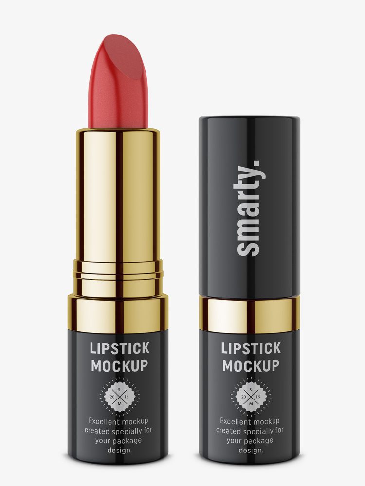 Glossy lipstick mockup