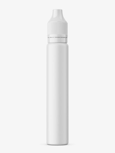 Pen shape bottle mockup / matte