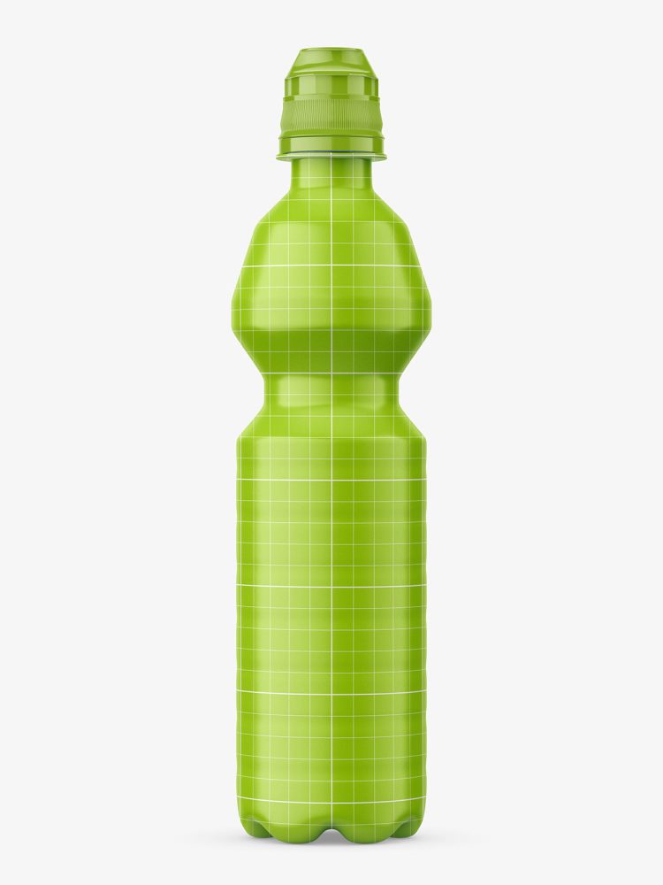 Plastic mineral water bottle mockup