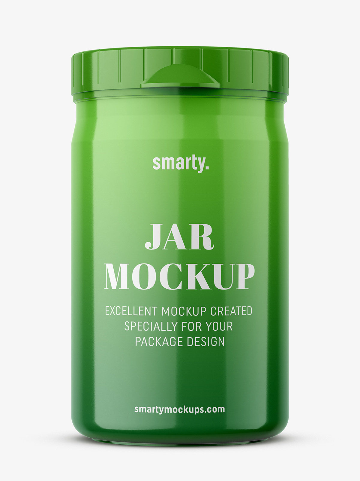 Download Small Plastic Jar Mockup Glossy Smarty Mockups