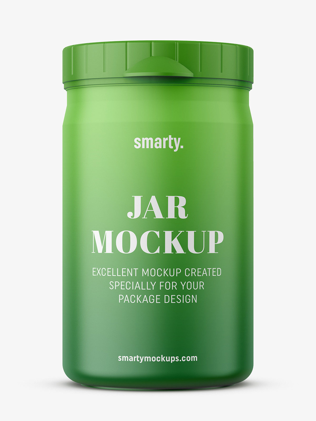 Download Small plastic jar mockup / matt - Smarty Mockups