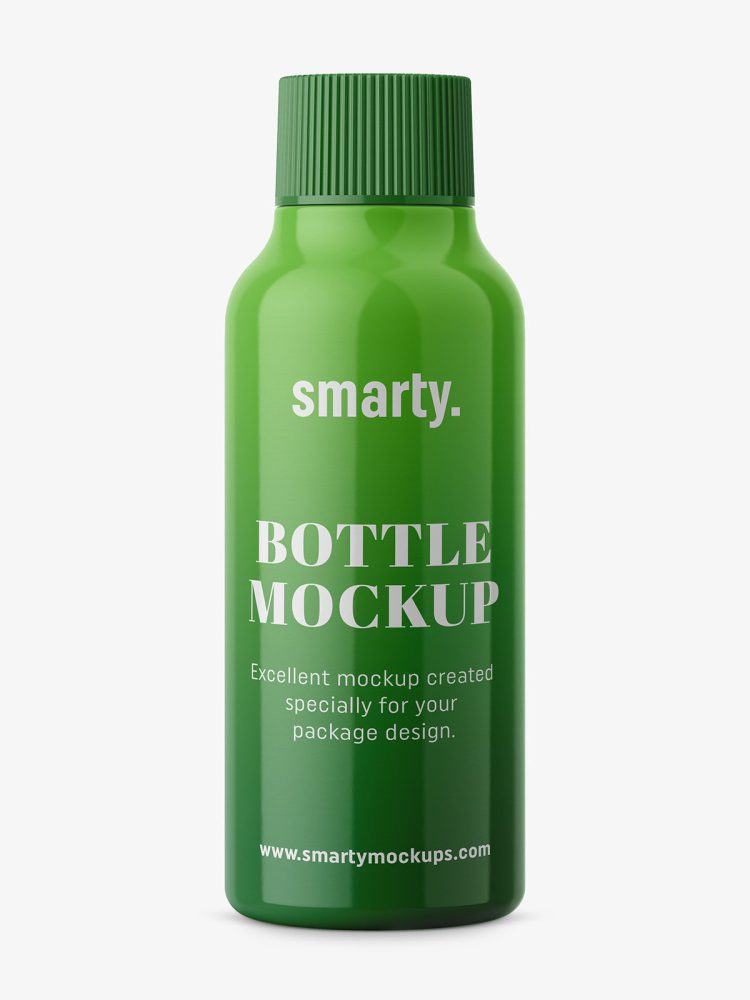 Small universal bottle mockup / glossy