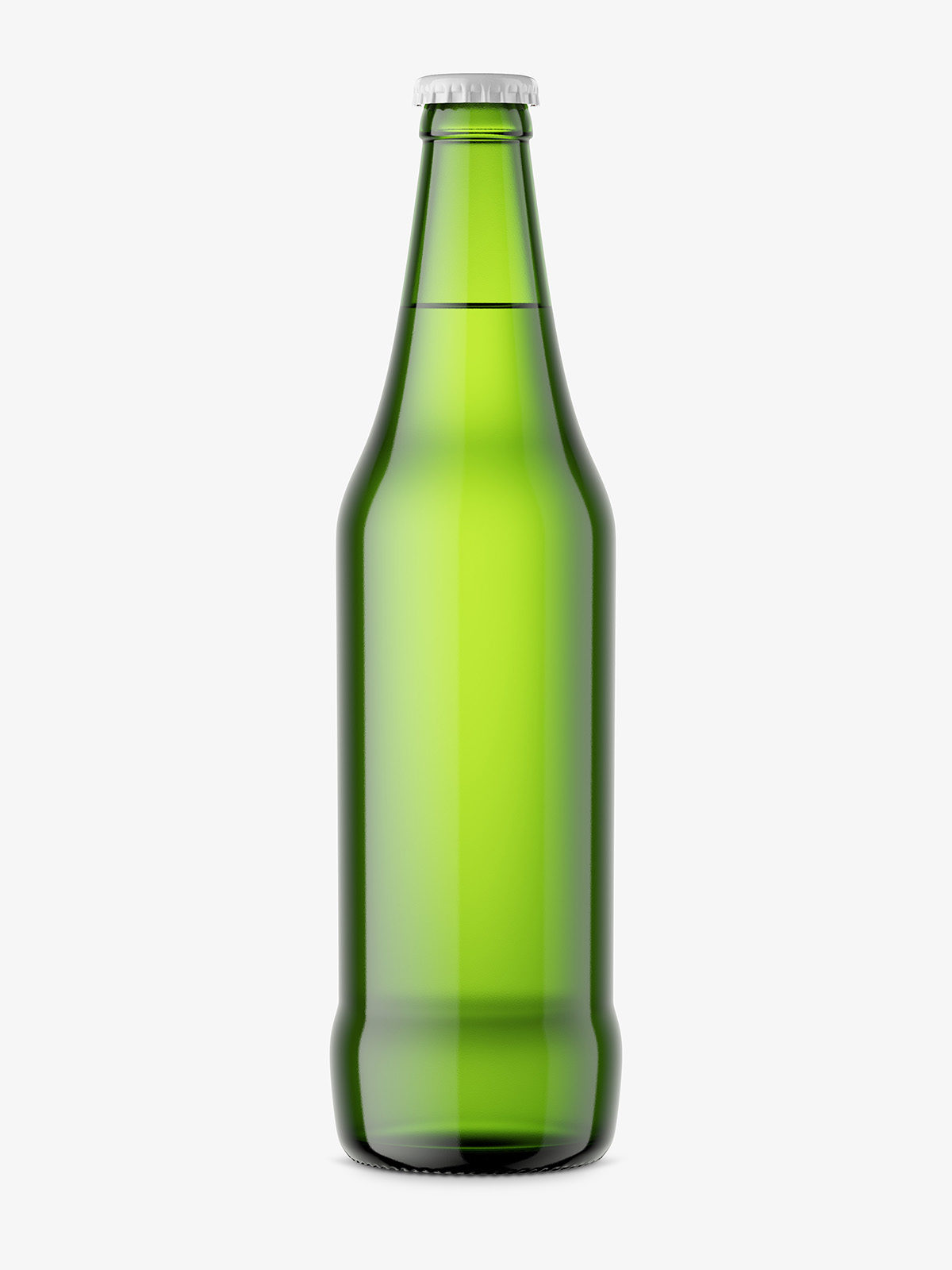 Download Beer bottle mockup / green - Smarty Mockups