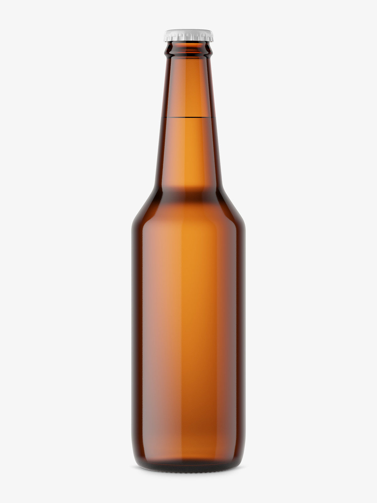 Beer bottle mockup / brown - Smarty Mockups