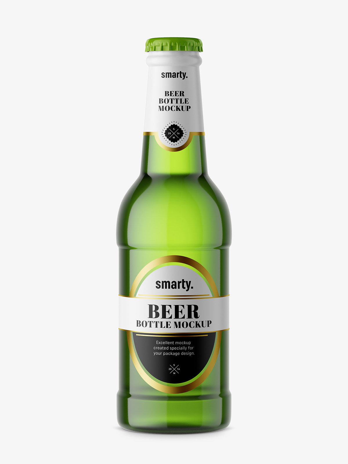 Download Beer Bottle Mockup Green Smarty Mockups