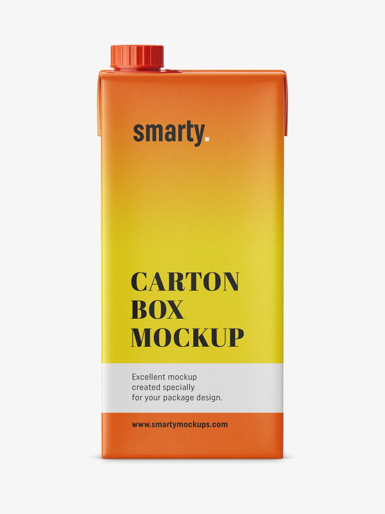 Carton box mockup