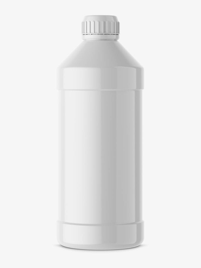 Universal Household Bottle Mockup   Glossy - Smarty Mockups