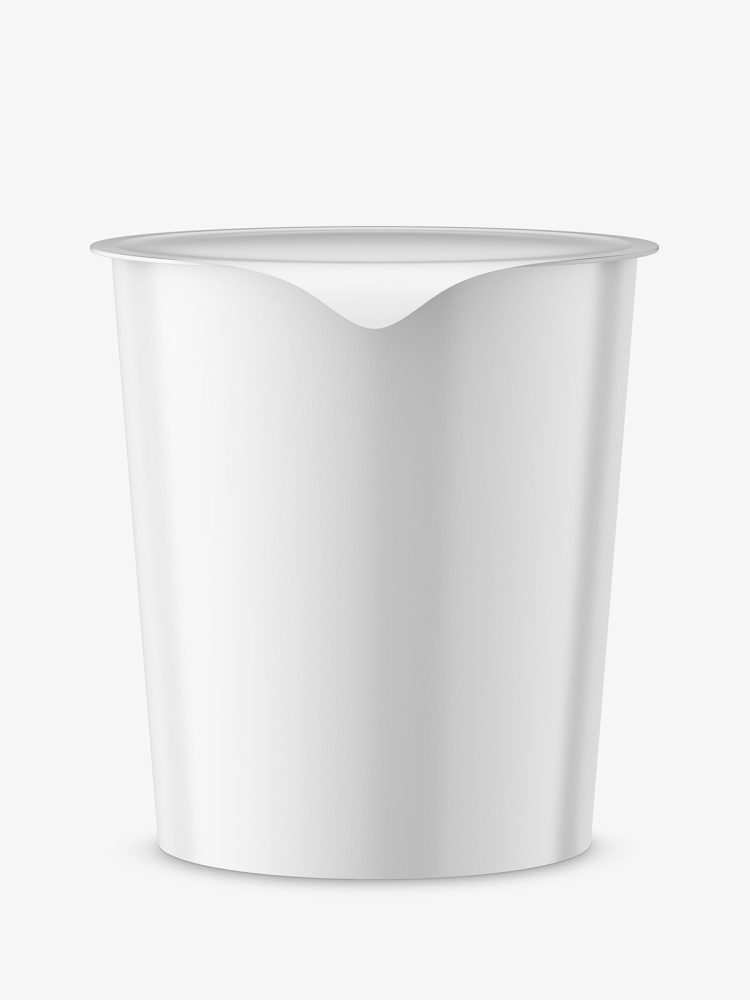 Instant food cup mockup / glossy