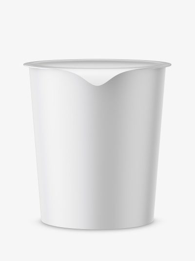 Instant food cup mockup / matt
