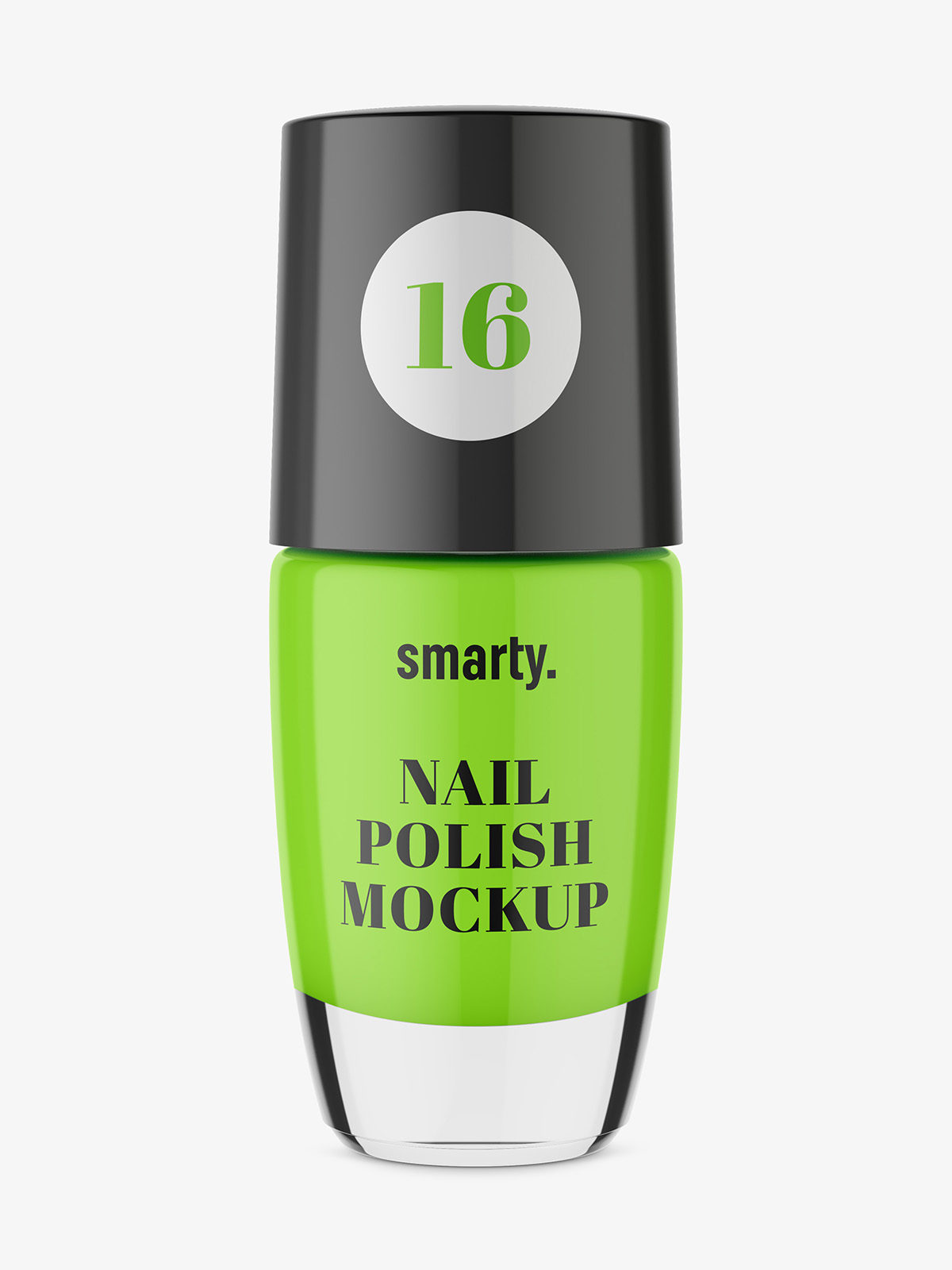 Nail polish mockup with solid color - Smarty Mockups