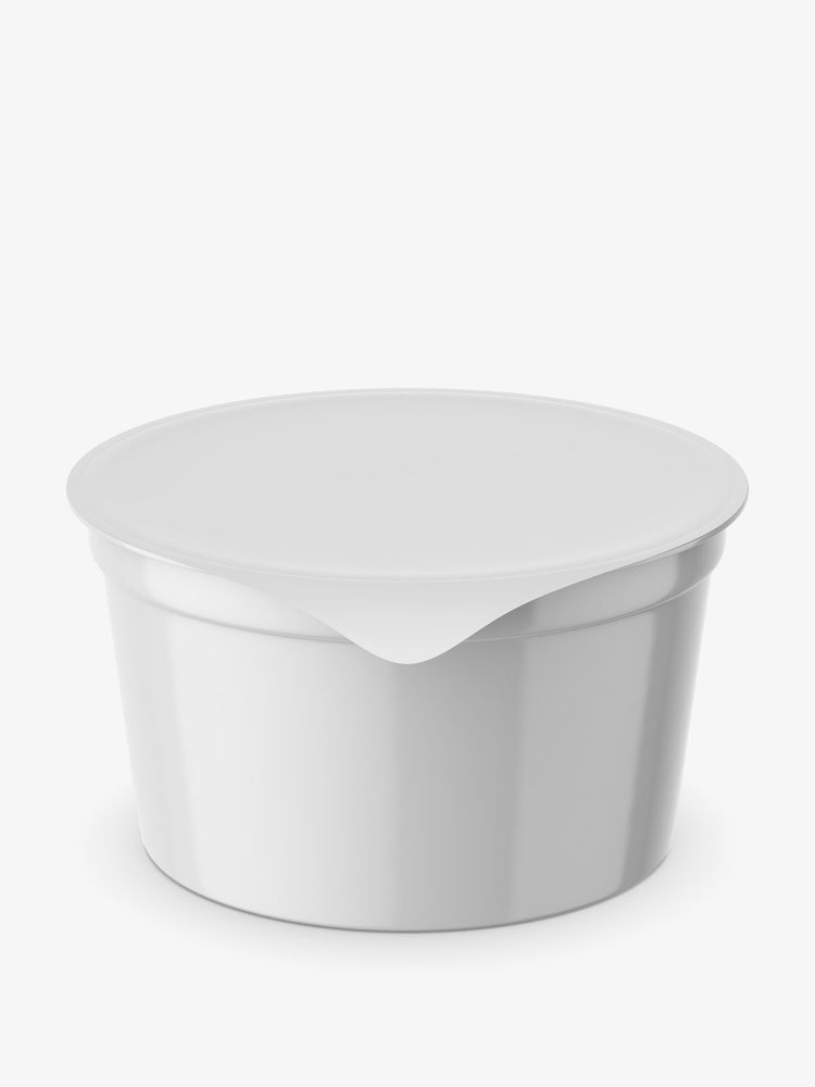 Dairy container mockup