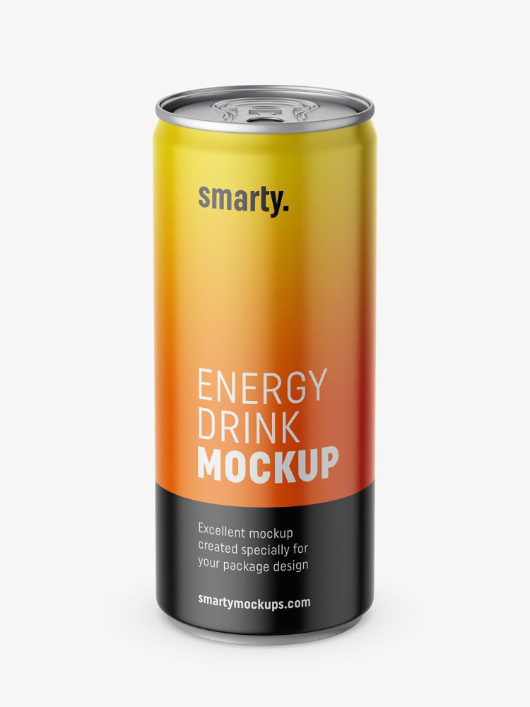 Energy drink mockup