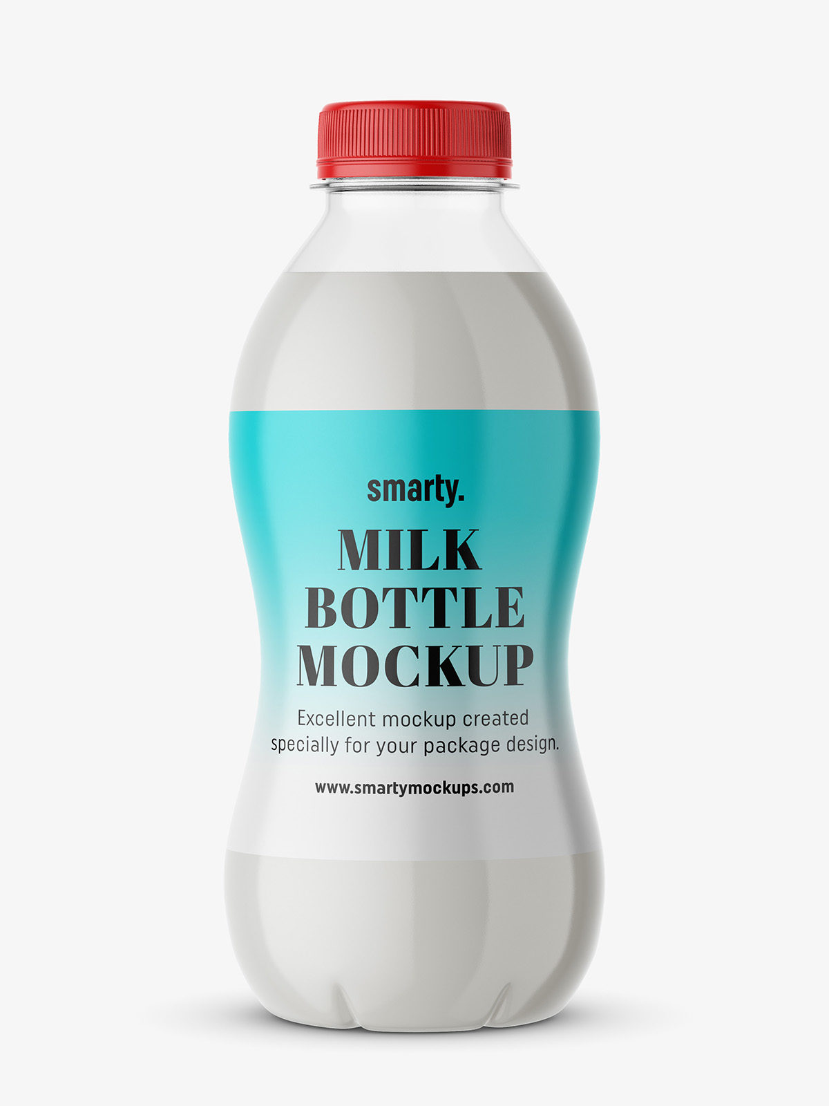 Milk bottle mockup - Smarty Mockups