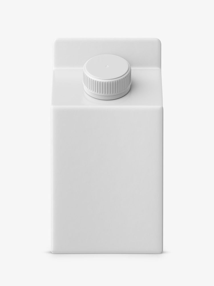 Small juice carton mockup