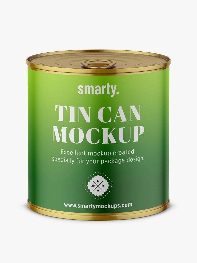 Download Tin can mockup - Smarty Mockups