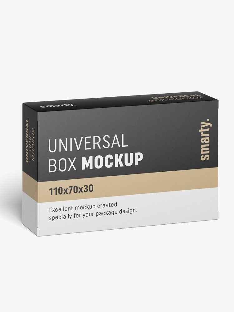 Packaging box mockup / 110x70x30