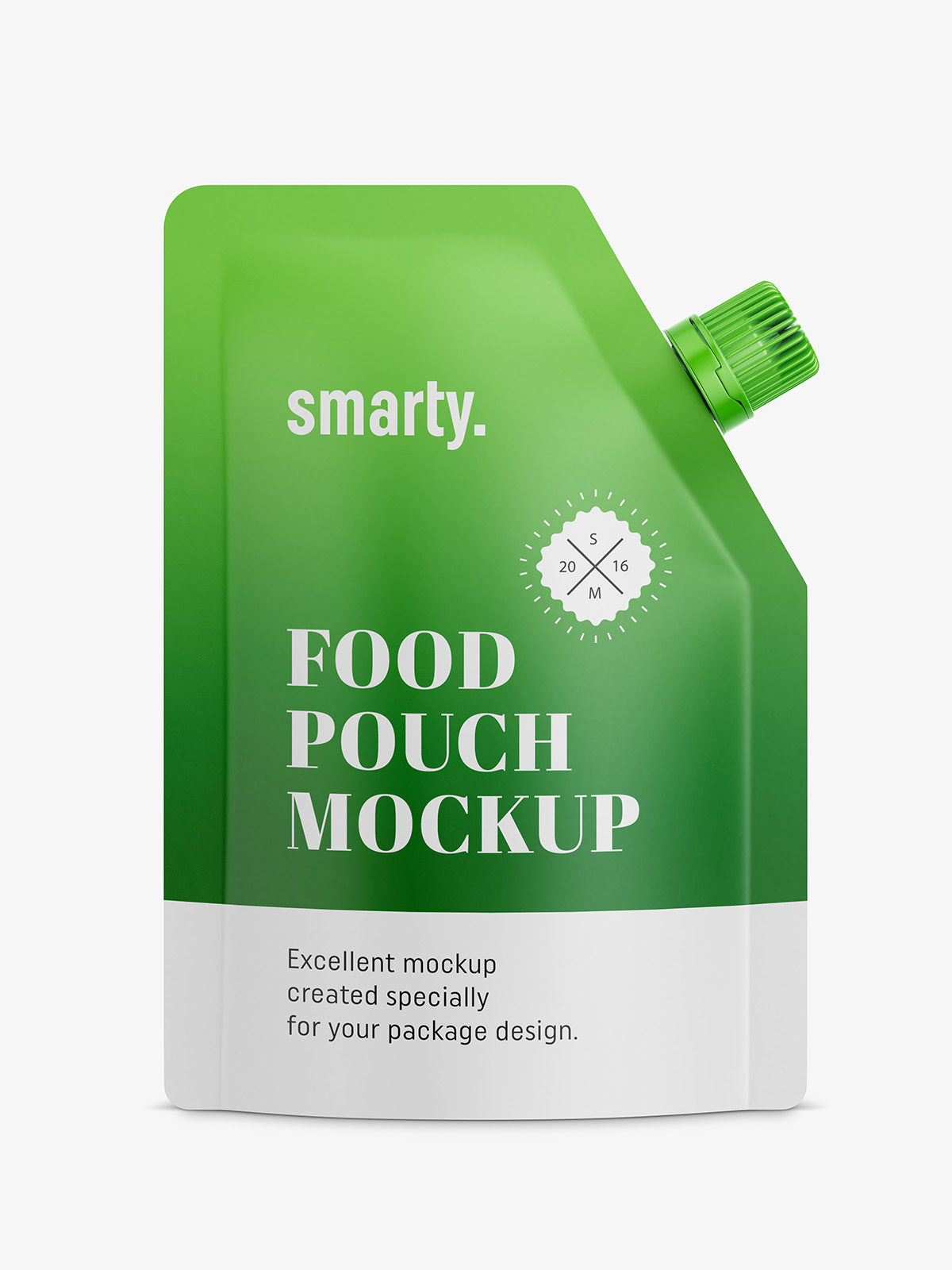 Matt food pouch mockup - Smarty Mockups