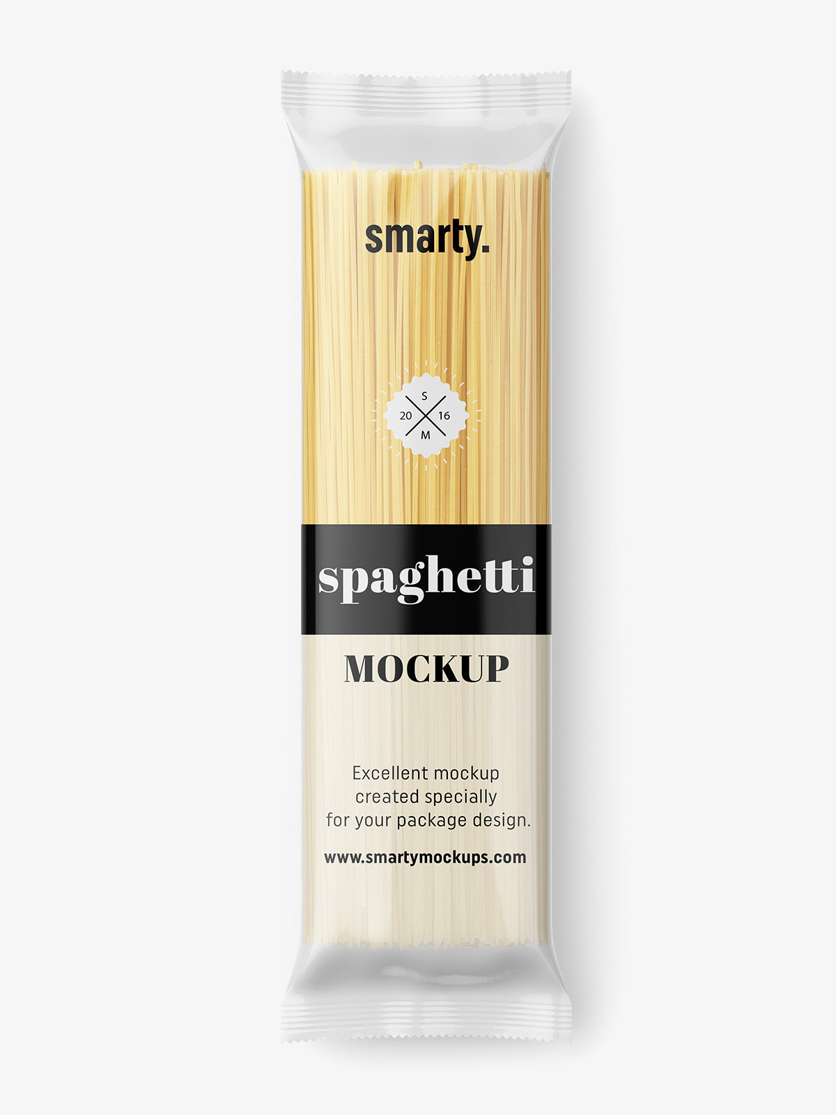Spaghetti packaging mockup - Smarty Mockups