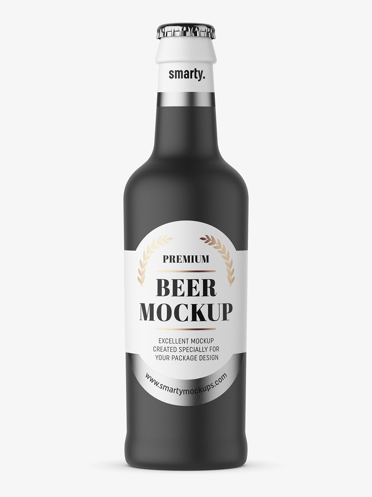 Download Black beer bottle mockup - Smarty Mockups