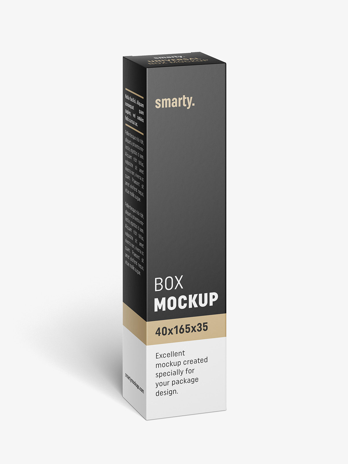 Download Box mockup / 165x40x35 - Smarty Mockups