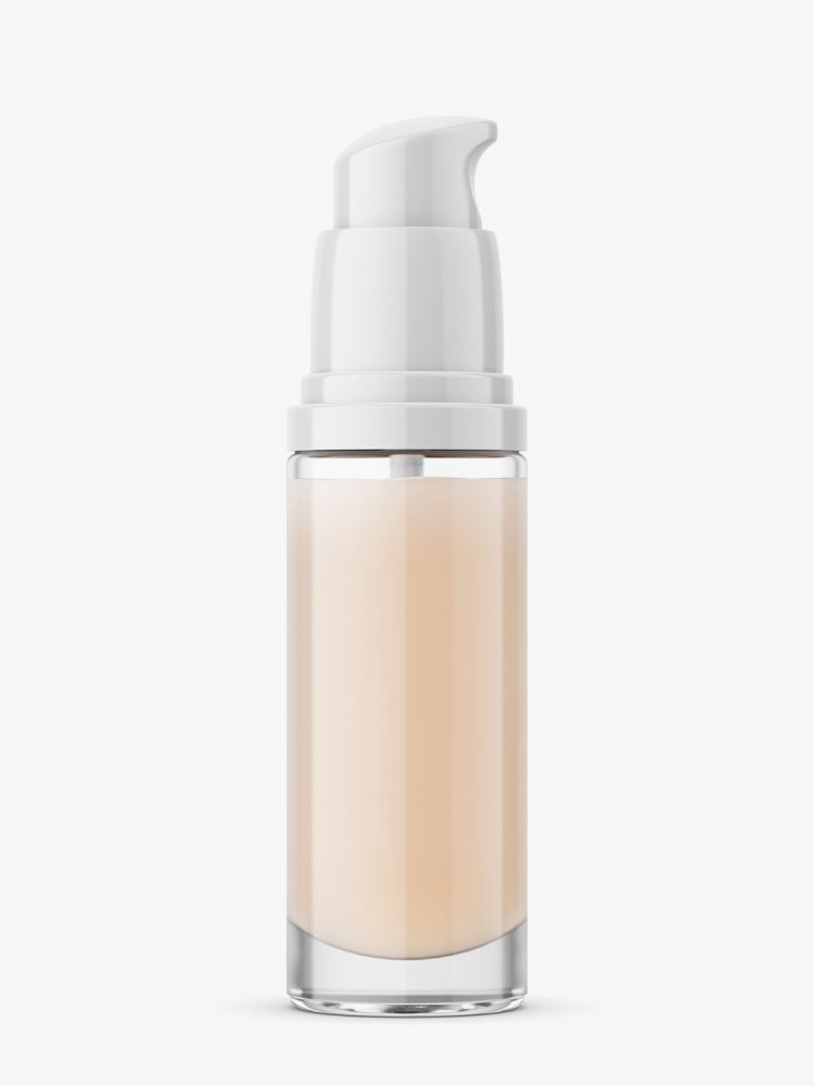 Airless cosmetic bottle mockup