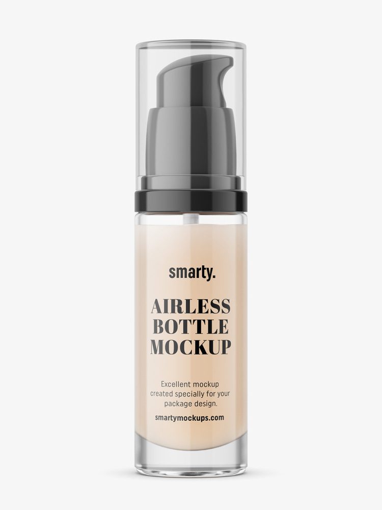 Airless cosmetic bottle mockup