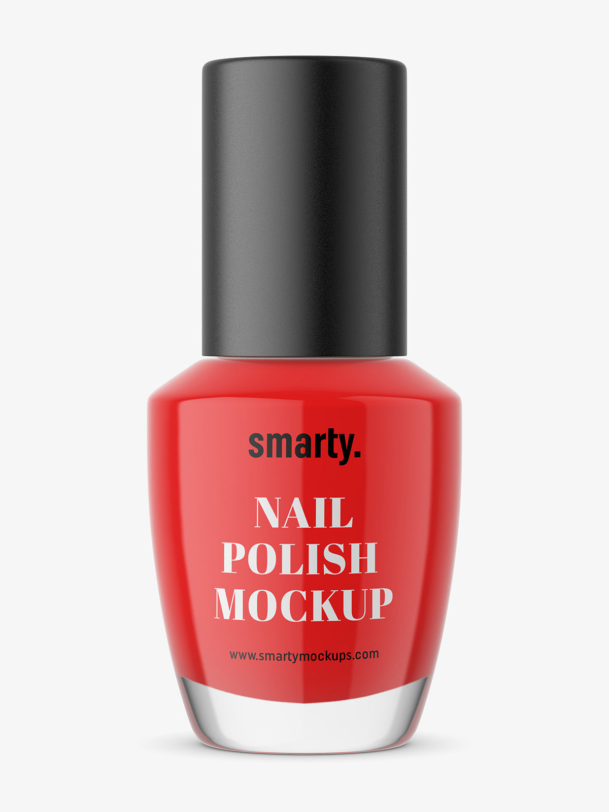 Download Nail polish with matt cap mockup - Smarty Mockups