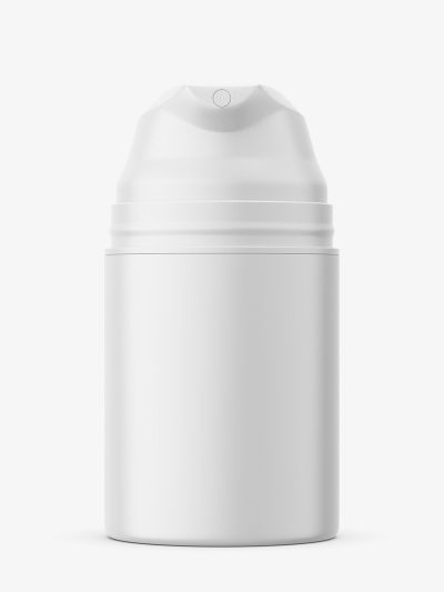 Matt airless jar with pump
