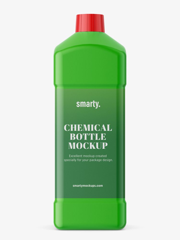 Chemical bottle mockup