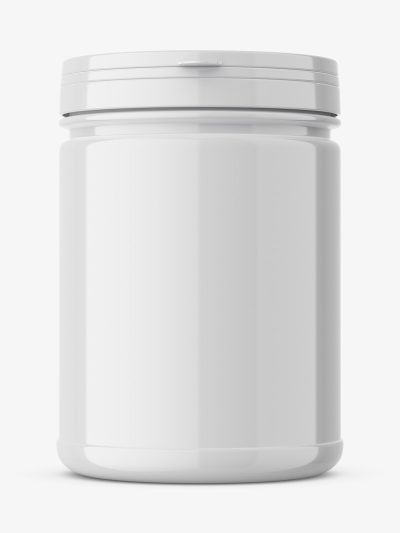 Supplement jar mockup / Glossy